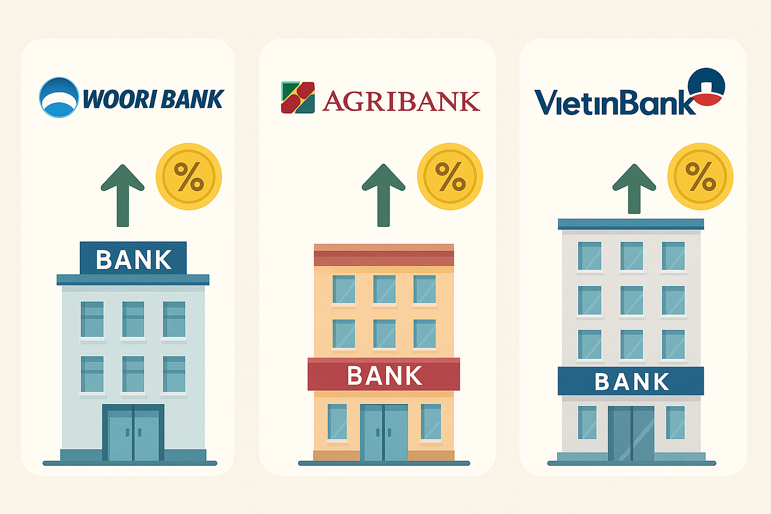 Top 3 ngân hàng có lãi suất vay tiêu dùng thấp nhất tháng 08/2025